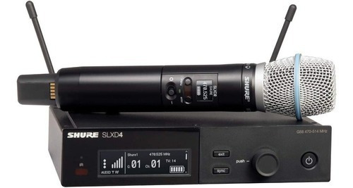Microfone digital sem fio Shure SLXD24-B87a