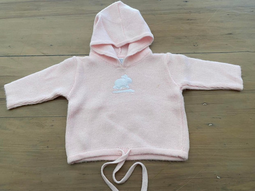 Sweater Baby Cottons Rosa Talle 6 M. Única Mano.