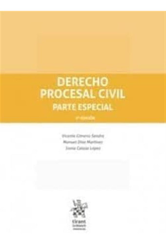 Derecho Procesal Civil Parte Especial  -  Vicente Gimeno Se