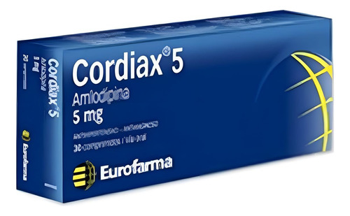 Cordiax® 5mg X 30 Comprimidos - Laboratorio Eurofarma