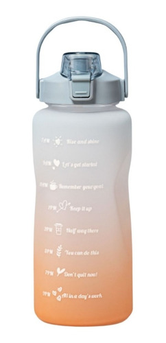 Imagen 1 de 7 de Botella De Agua Motivacional Gran Capacidad 2l Deportiva