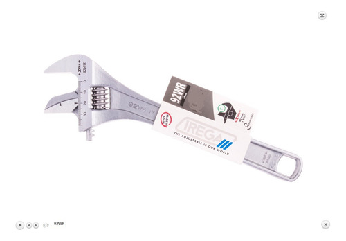 Llave Francesa 10 Boca Reversible (92wr/ce) Irega