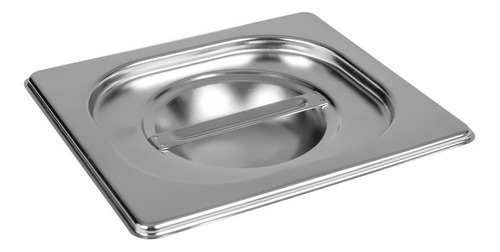 Tampa Para Cuba Gastronomica Gn 1/6 176x162 Aço Inox E 0,7mm