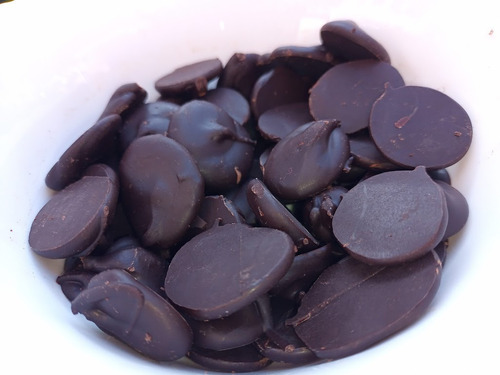Imagen 1 de 6 de Chocolate 80% Gotas Chips Modelar Moldear X 250g Sin Azucar 