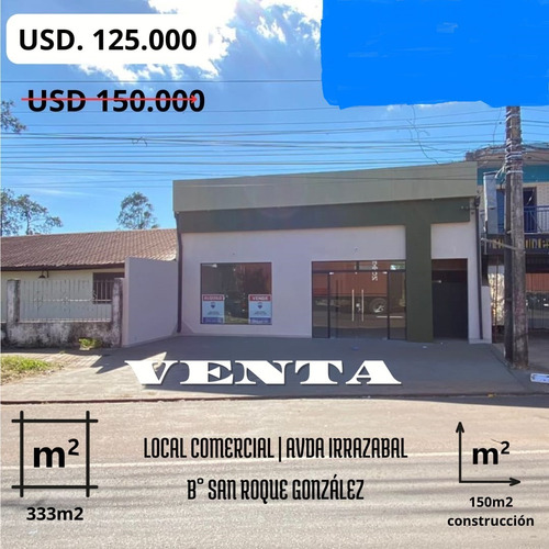 Vendo Amplio Local Comercial De 150 M2 Sobre Avenida Irrazábal, Encarnación