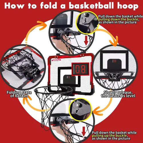 Mini Canasta De Baloncesto Portátil Para Juegos Soporte Puer