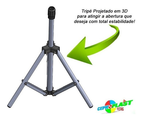 Suporte 3 X 3 + Bolsa + 16 Presilhas + 1 Tecido 3x6 Verde