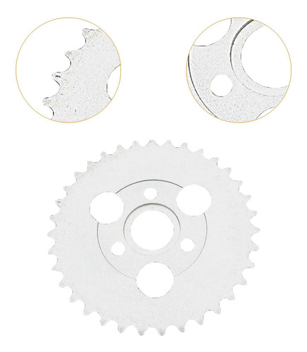 De Cadena De Motocicleta Sprocket De Cadena Trasera 420 37t