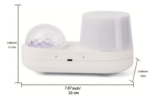 Luz Nocturna Led Ocean Wave Con Rotación De 360°