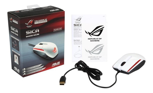Imagem 5 de 10 de Rog Sica (glacier White) Omron (20-million-click) Novo!