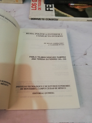 Rusia De Mijaíl Gorbachov A Vladimir Putin Pablo Telman (Usado)