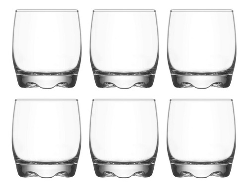 Pack X6 Vasos Licor Shots Tequila Vodka Tragos Adora 80ml Color