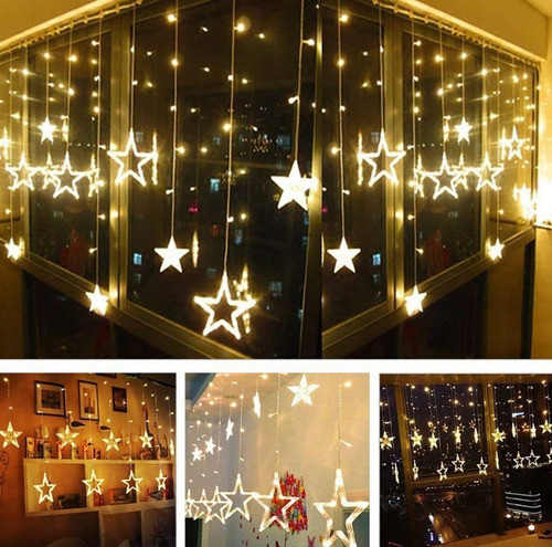 4 Cascata 138 Led Natal Estrela Decoração 8 Funções Novidade | Parcelamento sem juros 4 Cascata 138 Led Natal Estrela Decoração 8 Funções Novidade | Parcelamento sem juros