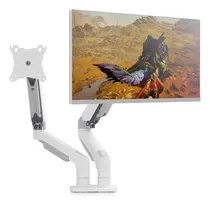 Comprar Suporte 2 Monitores Articulado Pistao Braco Duplo Cor Branco