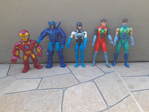 Muñecos Originales De Colección Max Steel, Iron Man Usados