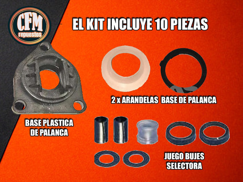 Imagen 3 de 5 de Kit Reparacion Palanca Cambios Y Selector Fiat Uno Duna