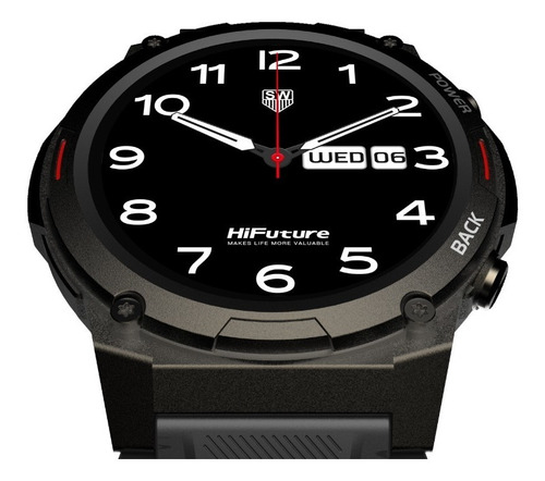Imagen 3 de 8 de Smartwatch Futurego Mix 2, Pantalla Amoled 1.43, Ip68 Negro