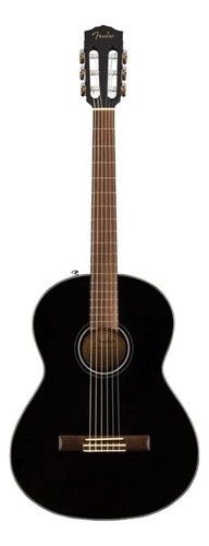 Guitarra Clásica Fender Classic Design Cn-60s Negra Satin