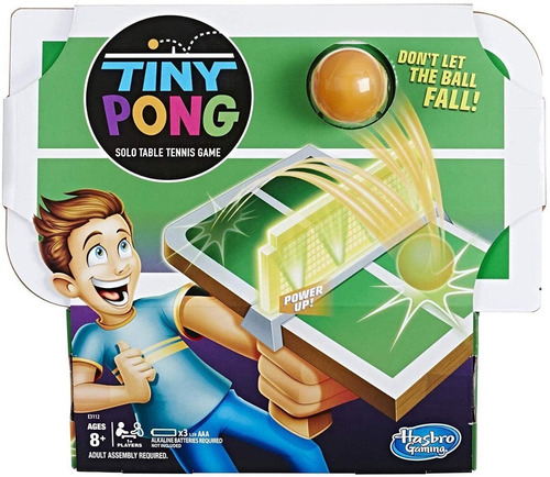 Juego Tenis De Mesa Tiny Pong Hasbro Gaming / Rabstore