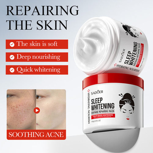 Mascarilla Para Dormir Calmante Blanqueadora Con Tretinoína