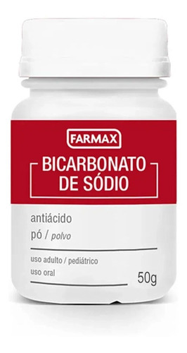 Bicarbonato De Sódio Farmax 50g