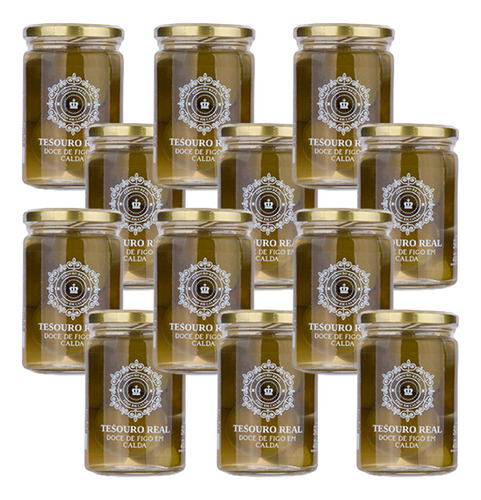 Kit 12 Doce De Figo Em Caldas Tesouro Real 410g Atacado