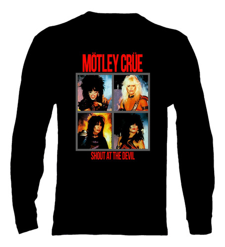 Polera Manga Larga Motley Crue - Ver 09 - Shout At The Devil