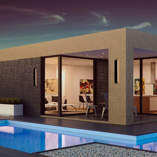 22x Luminária Arandela Linear Uso Externo Led 20w 60cm Ip65