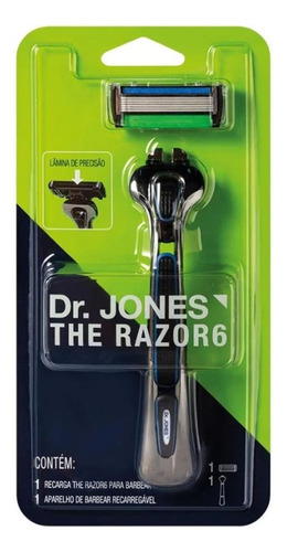 Aparelho De Barbear The Razor 6 + 1 Recarga - Dr. Jones