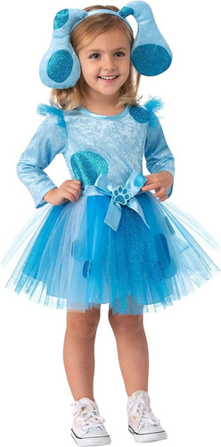 Rubie's Vestido De Tutú Azul Para Niña, Talla Xs