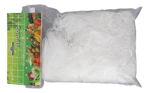 Red De Malla Para Plantas De Jardín, Poliéster Blanco