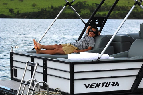 Lancha Ventura Pontoon 250 Zero V-cat Vcat Fluvimar Solara