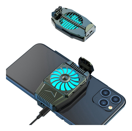 Refrigerador Portátil Silencioso Para Telefone Para Jogos Cor Modelo Plug-in H15 (preto)