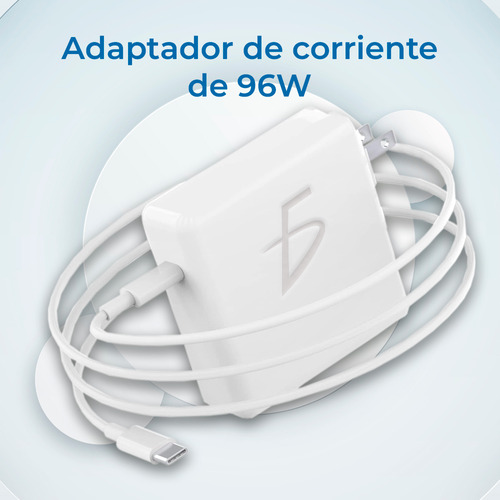 Cargador Laptop Compatible Macbook Pro Air 96w Usb C Color Blanco Ele-Gate