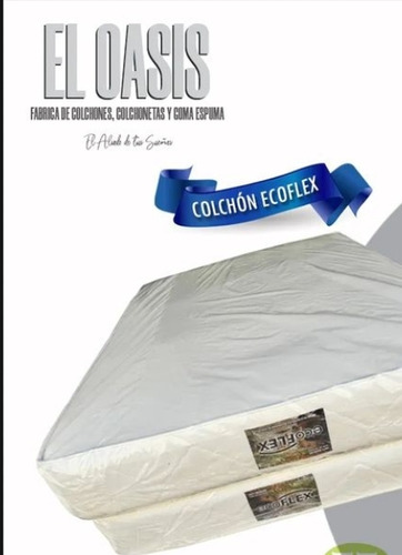 Colchón Individual Ecoflex El Oasis 100x195 De Resorte Nuevo