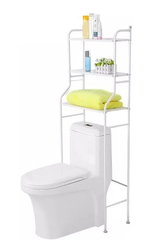 Repisa Baño Wc Muebles Organizador Fierros Portatil Estante