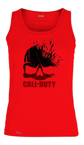 Camiseta Esqueleto Call Of Duty Logo Camisilla Hombre Isk