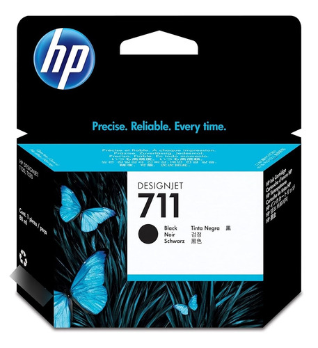 Cartucho Hp 711 Negro Original 80ml Cz133a Inyección Tinta