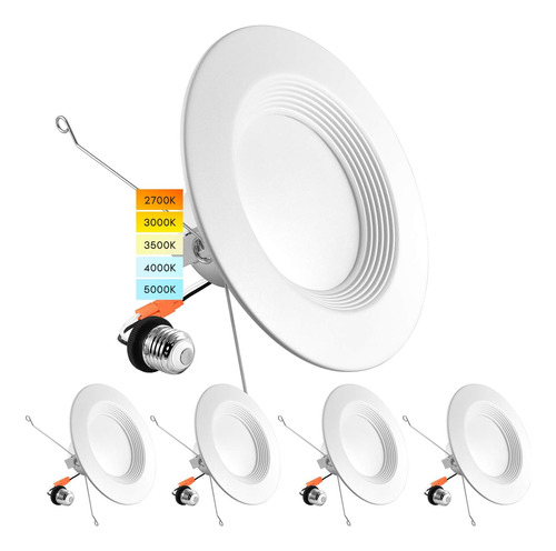 5/6 Pulgadas Led Empotrada Retrofit Downlight, 14w = 90...