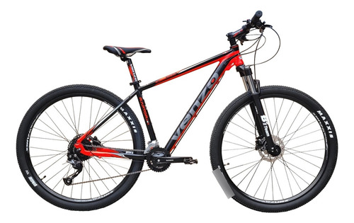 Bicicleta Mtb Venzo Raptor Exo Negro/rojo Talle M Shimano18v