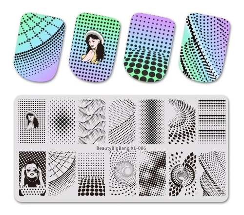 Beauty Big Bang Placas P/ Estampado D/ Uñas