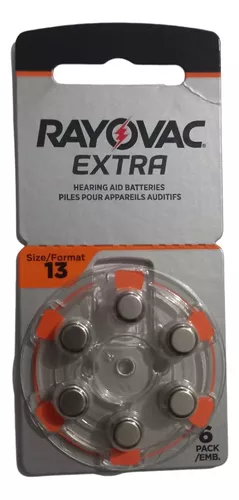 Pilas para audífonos Rayovac Zinc Air Extra - audiotools