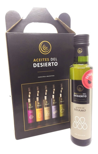 Aceite De Sésamo Virgen Estilo Oriental 250 Ml Del Desierto