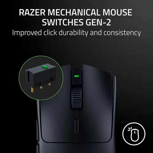 Mouse Razer Viper V3 Hyperspeed 30k Dpi 280h Sem fio Cor Preto