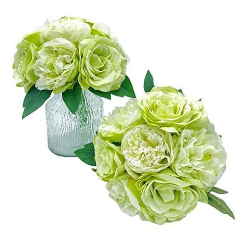 Flores Verdes Ramo Artificial Para Decoración, Passionfores | Envío gratis