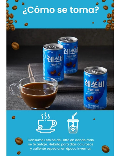 Cafe Coreano Lets Be En Lata Pack X 6 X 175ml - Beber Frío