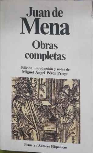 Obras Completas De Mena Juan Edicion 1989