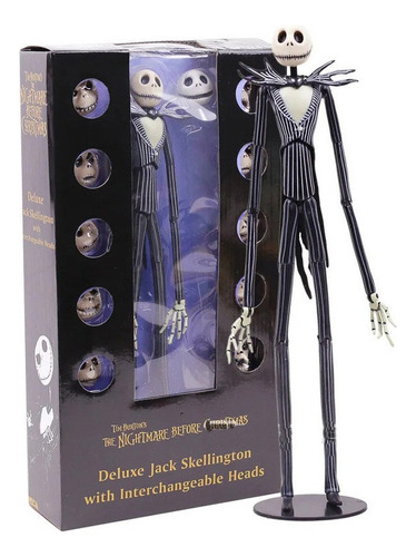 Figura De Acción De Jack Skellington Con Cabeza Intercambiab