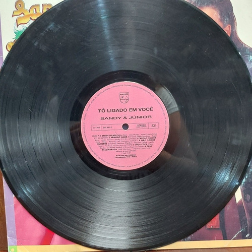 Vinil Lp Sandy E Júnior Tô Ligado Em Você