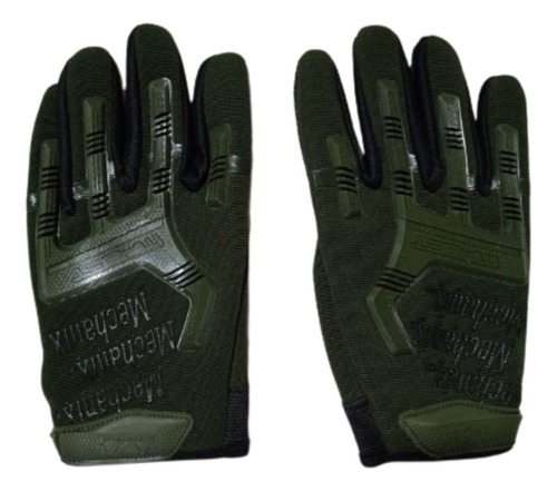 Guantes De Moto Longin Con Nudillos En Verde